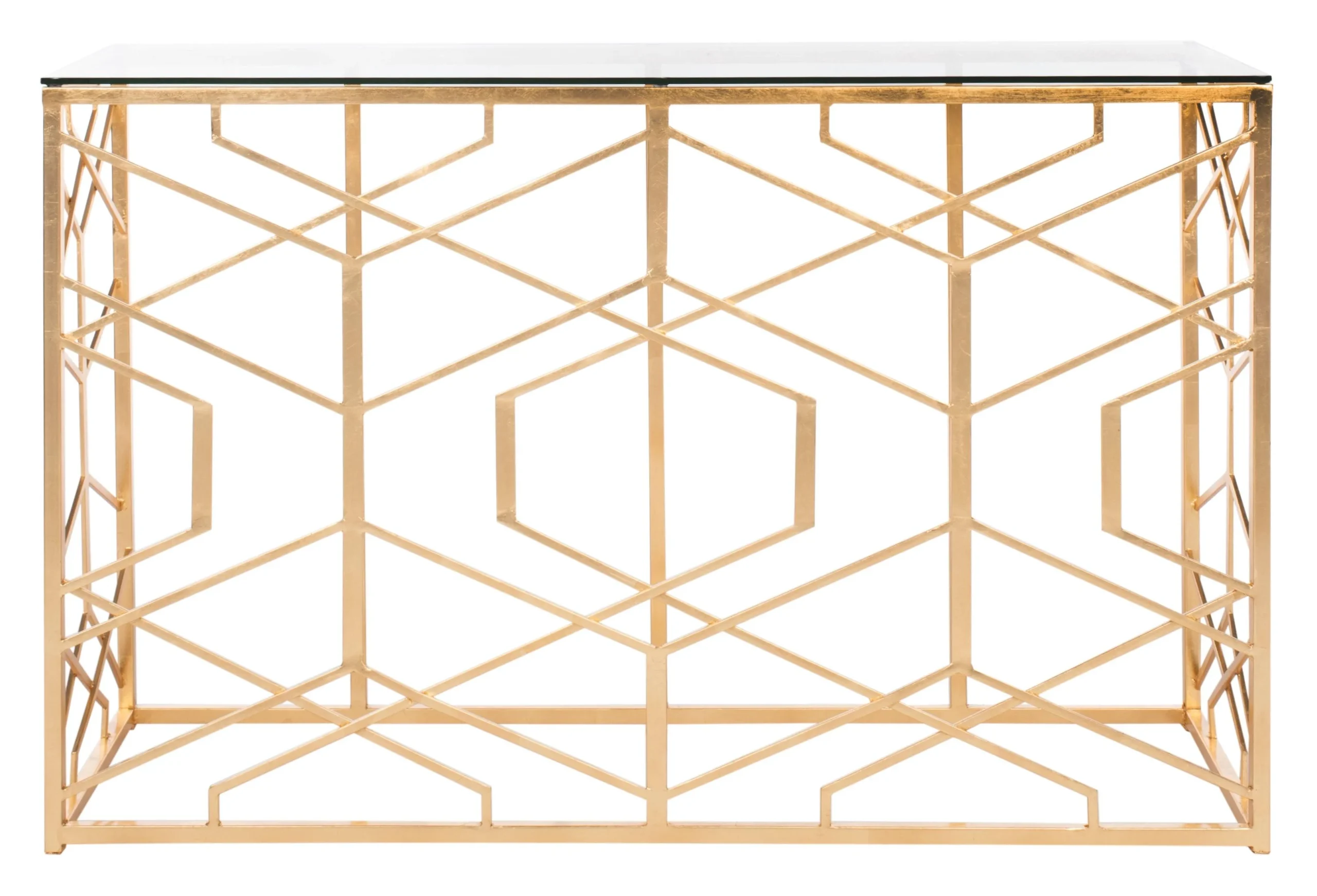 Sean Gold Leaf Console Table