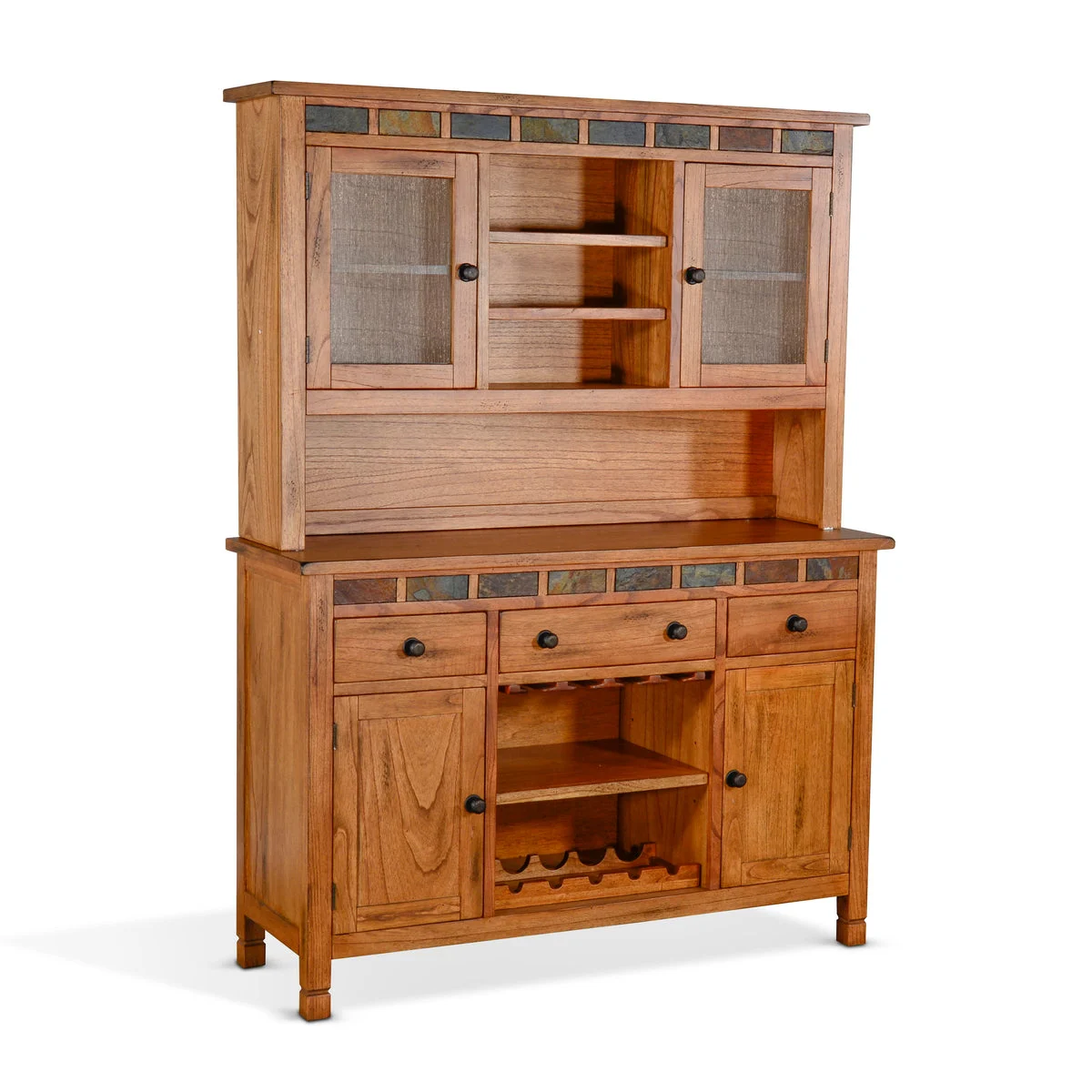 Sedona - Buffet And Hutch - Rustic Oak