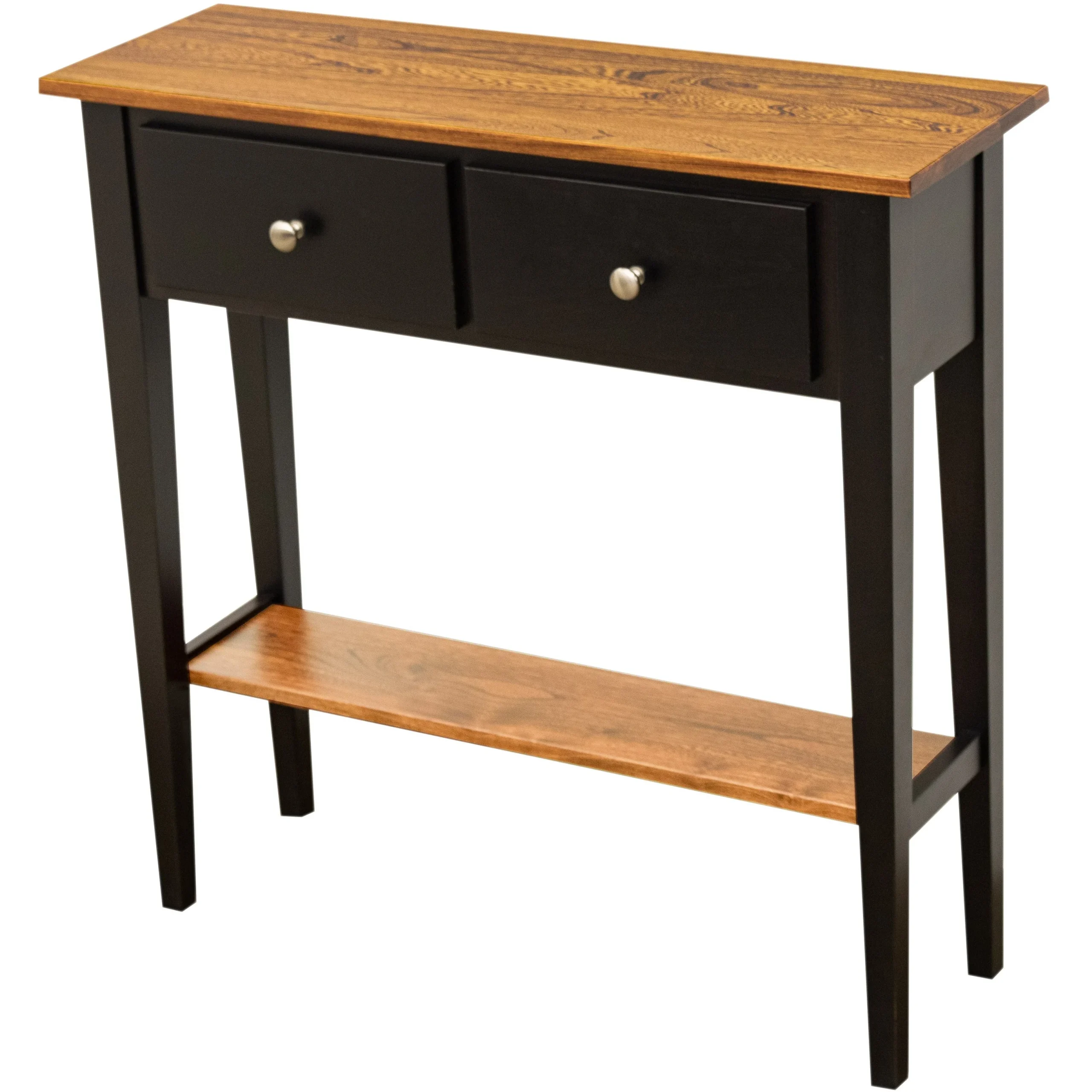 Shaker Black & Wood Hall Table | M-EB&E-MC