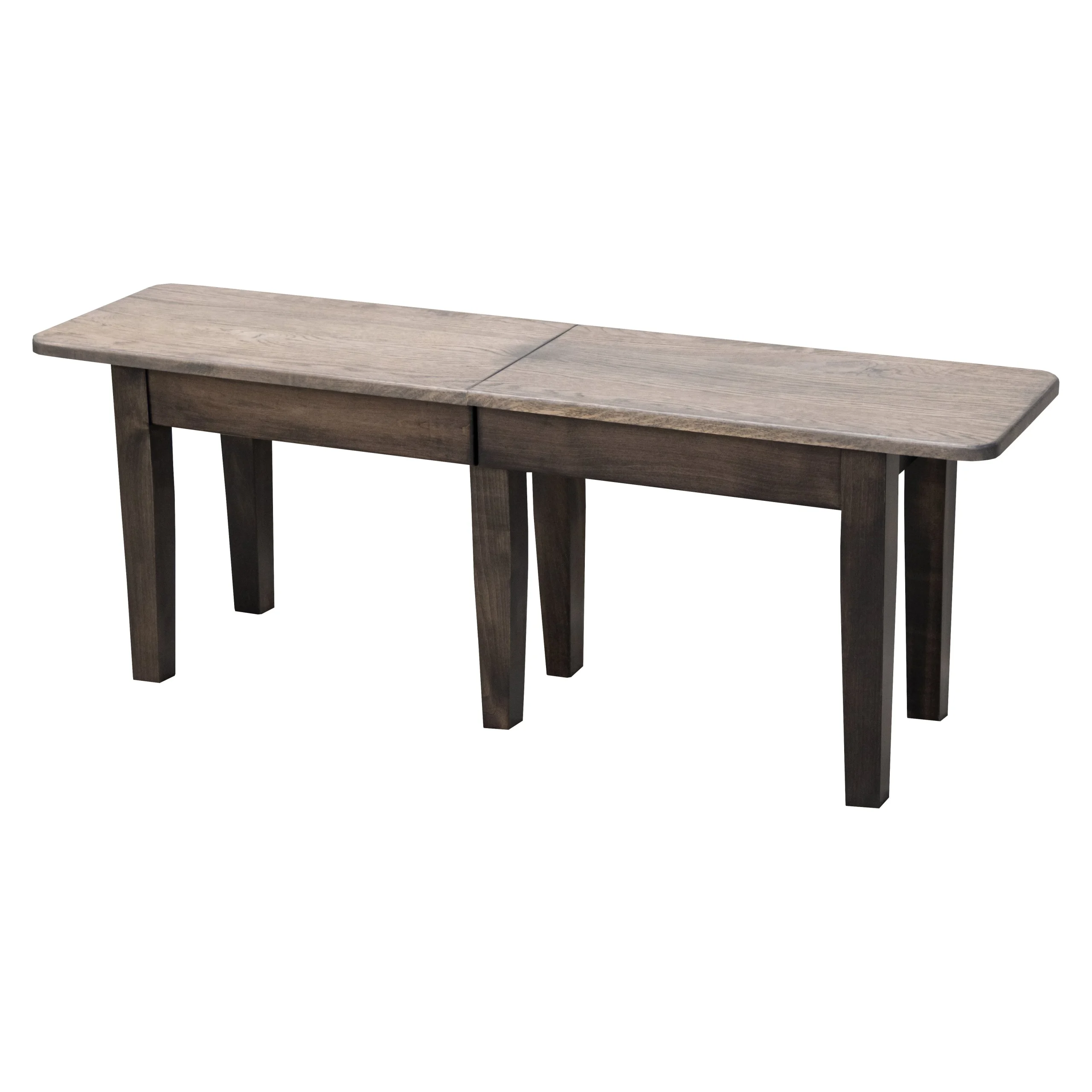 Shaker Leg Black & Wood Expandable Dining Bench | M-DK&RWO-GRB