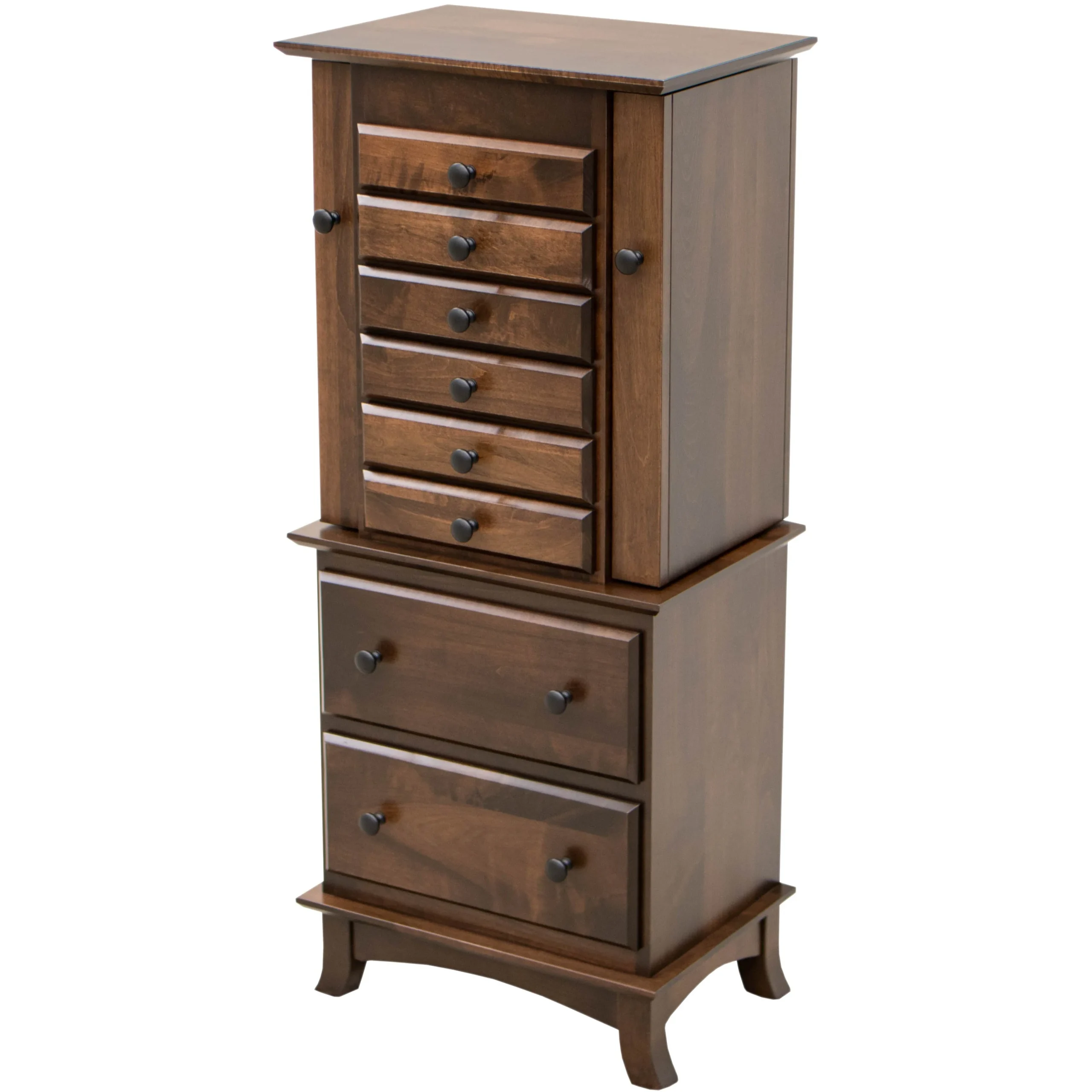 Shaker Maple Wood Split Jewelry Armoire | BV
