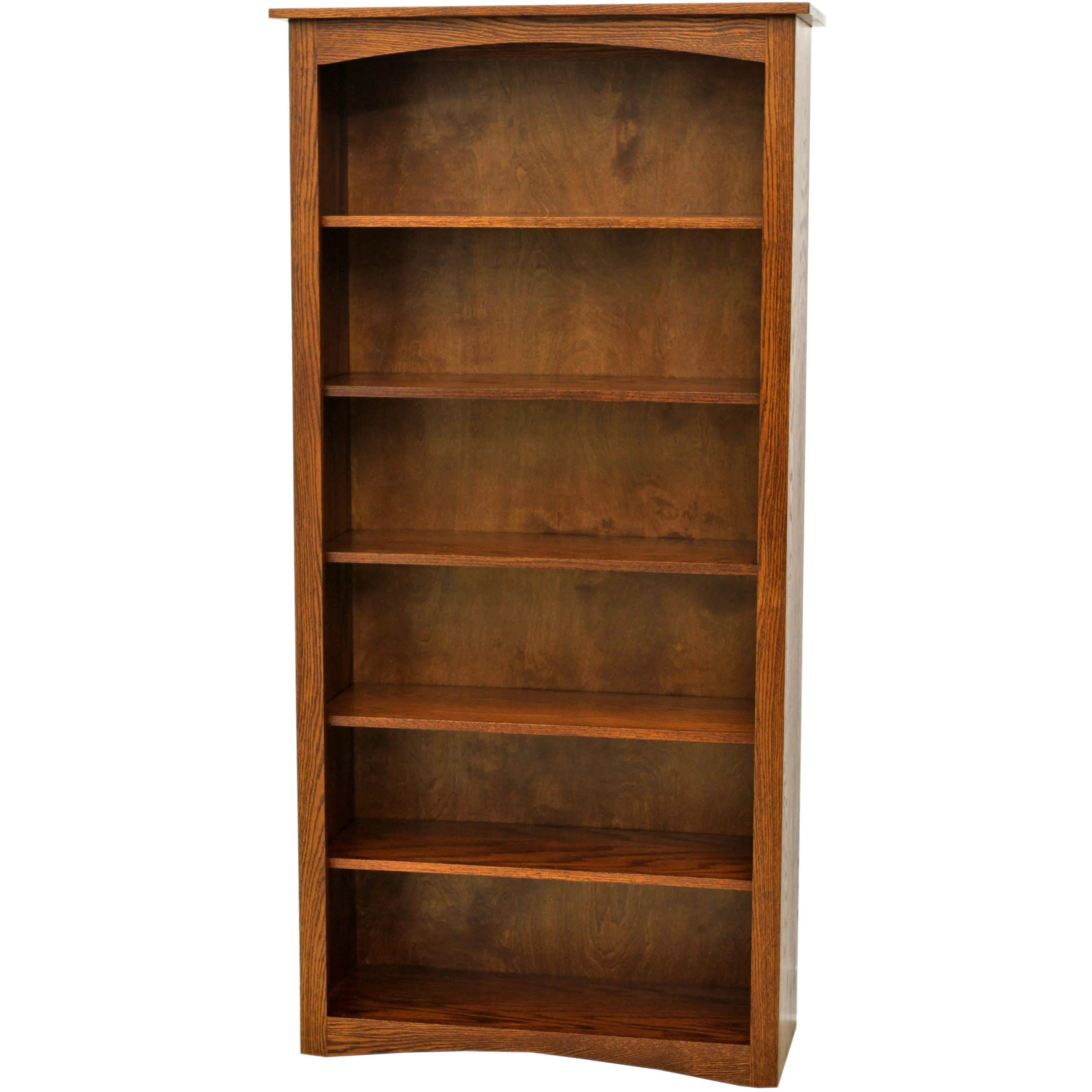 Shaker Solid Oak Wood 72" Bookcase | MC