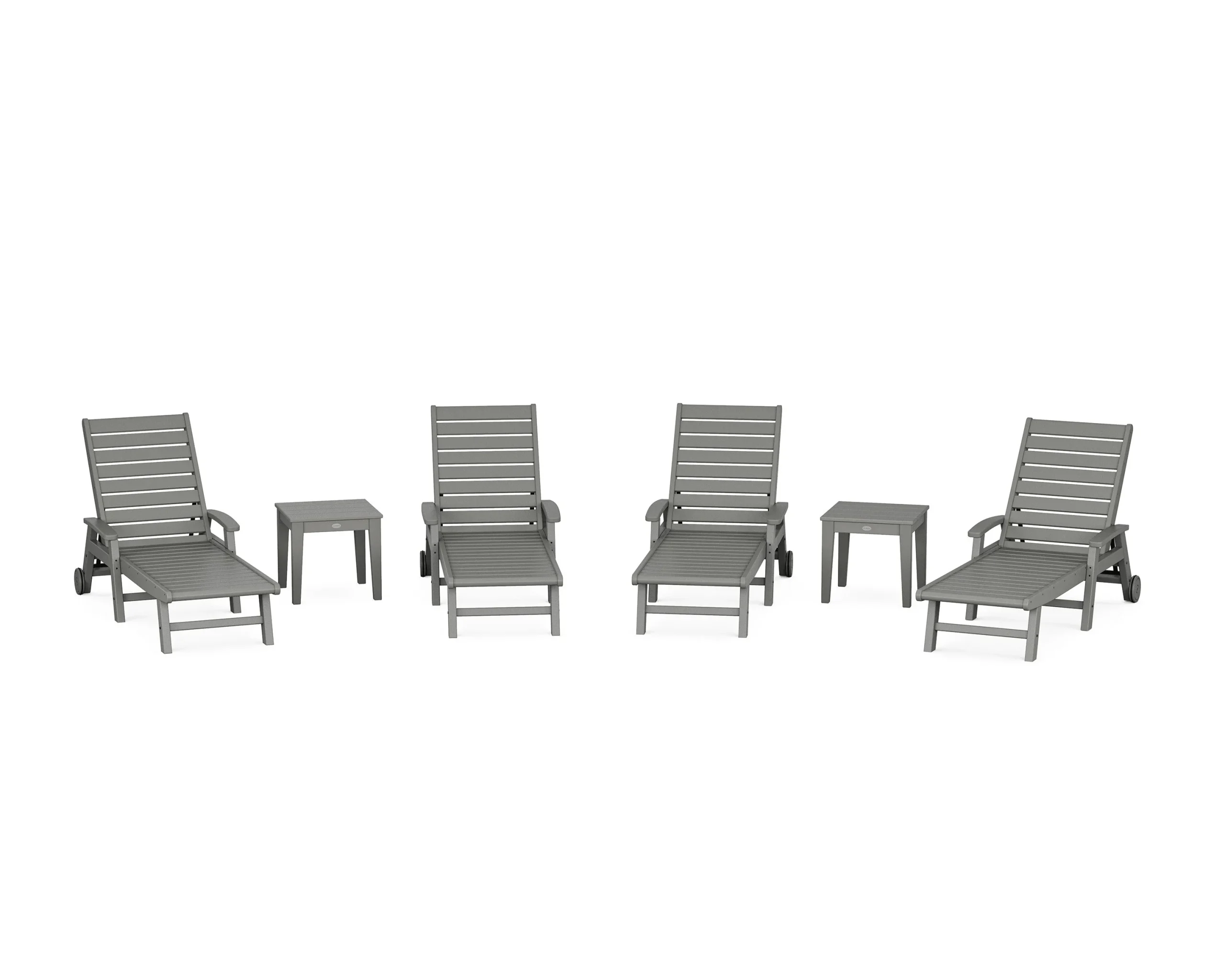 Signature Chaise 6-Piece Set with Wheels