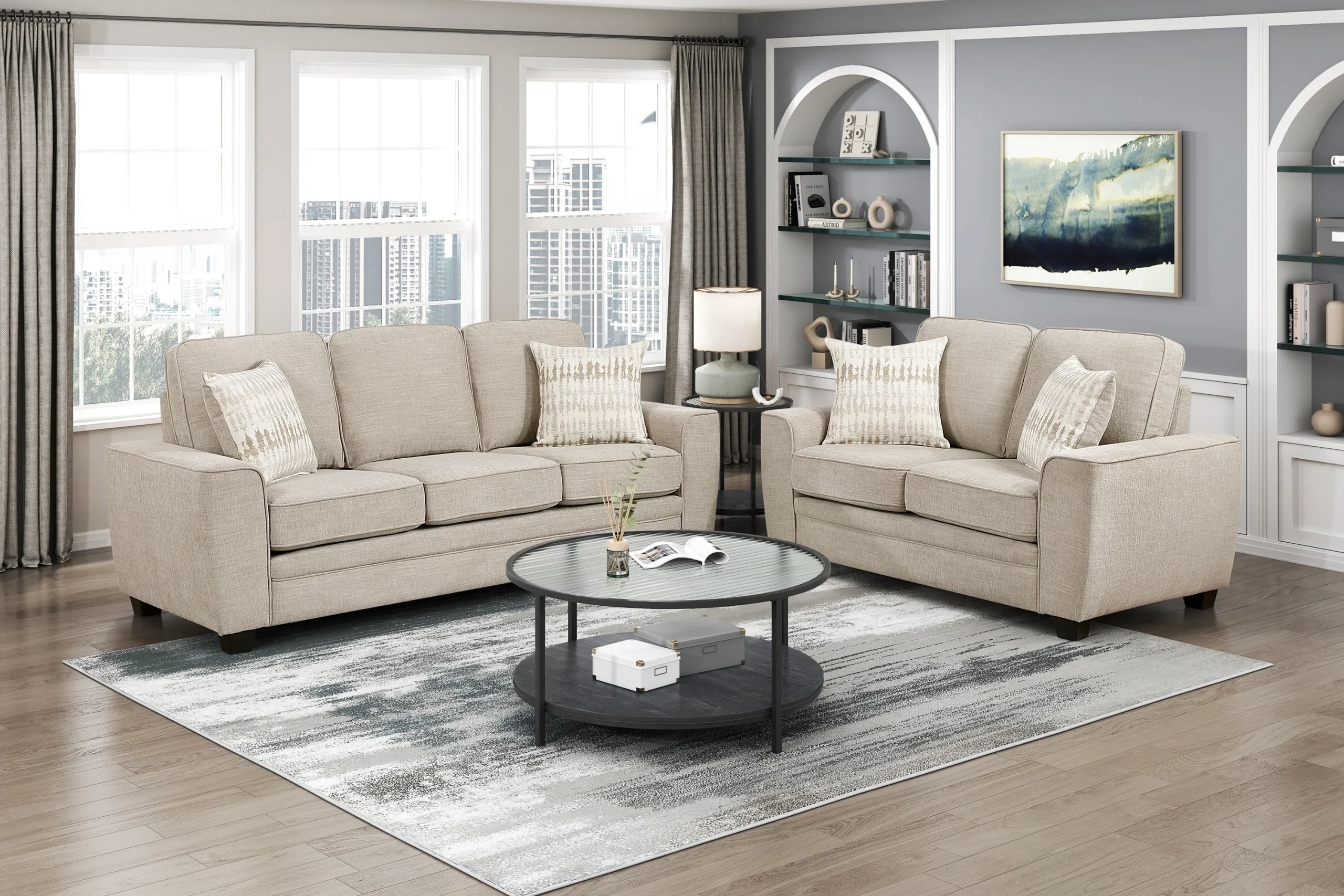 Sofa and Loveseat