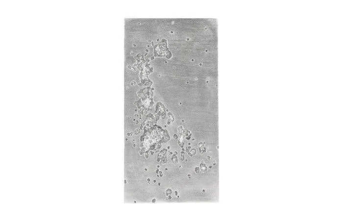 SPLOTCH DENSE SILVER WALL ART