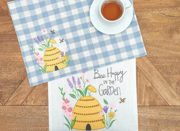 Spring Bee Happy In Blue Runner*