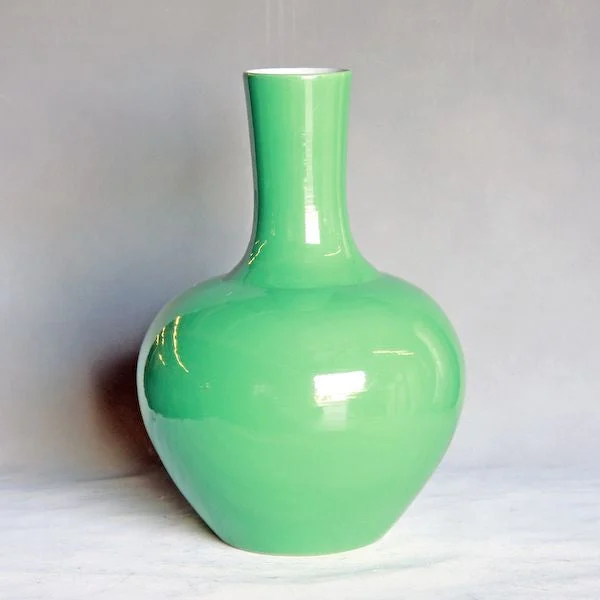 Spring Green Globular Vase By Legends Of Asia