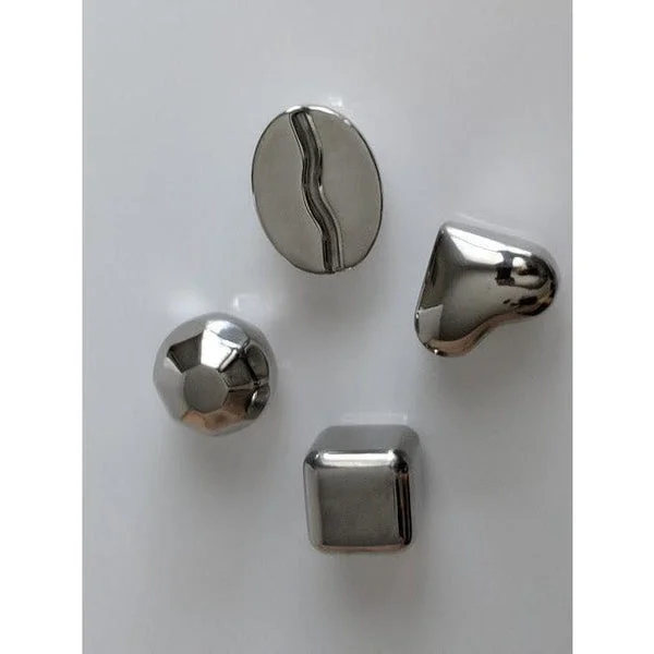 Stainless Steel Ice Cubes & Straws-Undiluted Cold Drinks!Perfect for Iced Coffee & Alcoholic Drinks. *