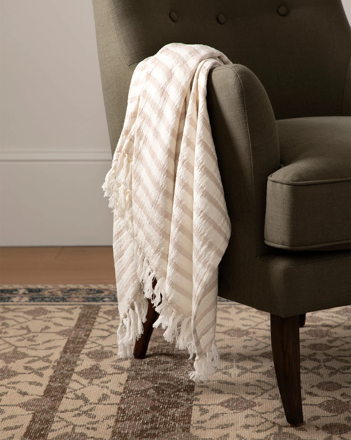 Striped Cotton Throw