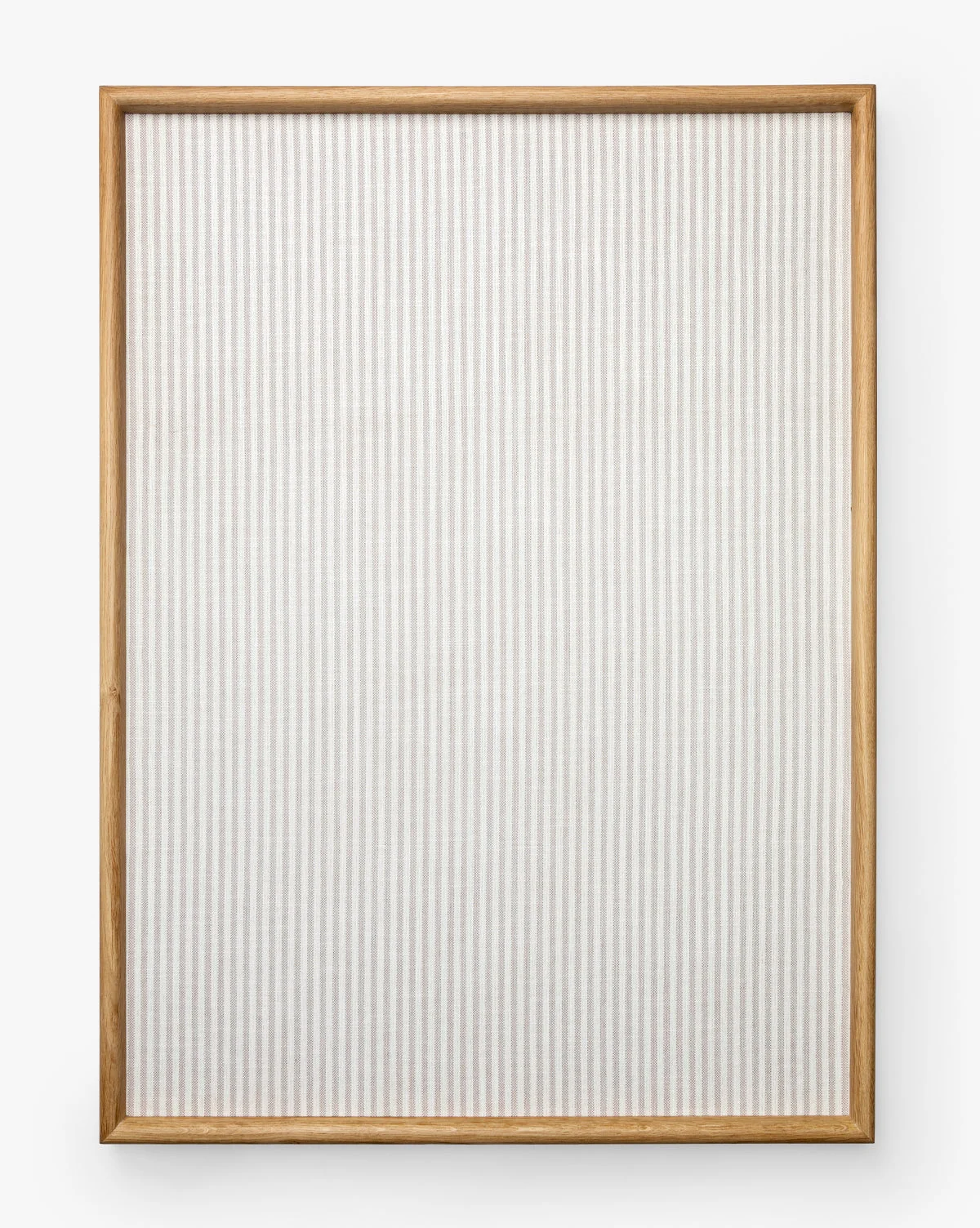 Striped Oak & Linen Memo Board