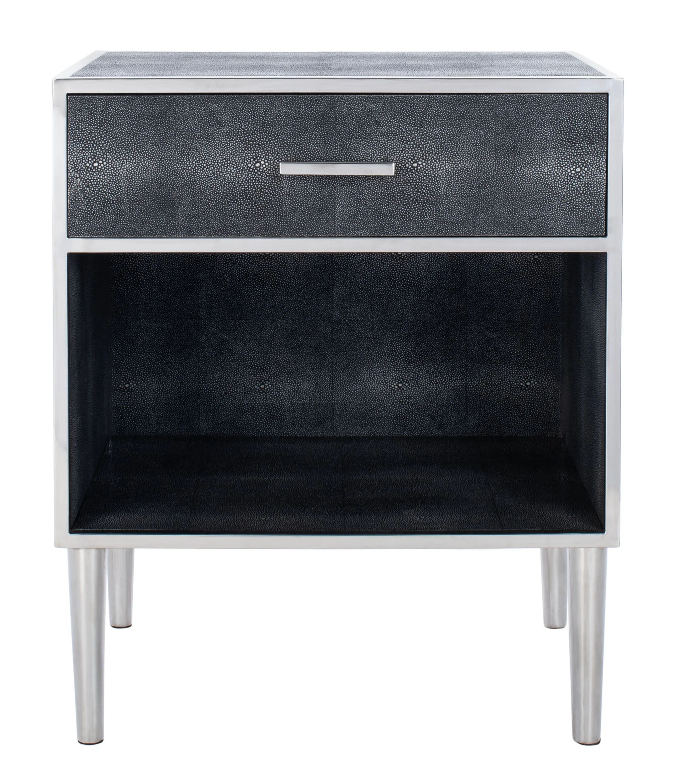 Tammy Faux Shagreen Nightstand