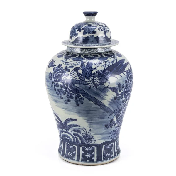Temple Jar Blossom Garden With Birds By Legends Of Asia