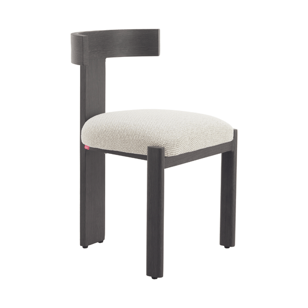 Tiana Dining Chair Black & Beige | Modern Olefin & Aluminum Seating