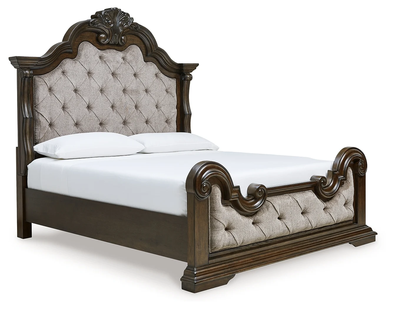 Traditional King Upholstered Bed