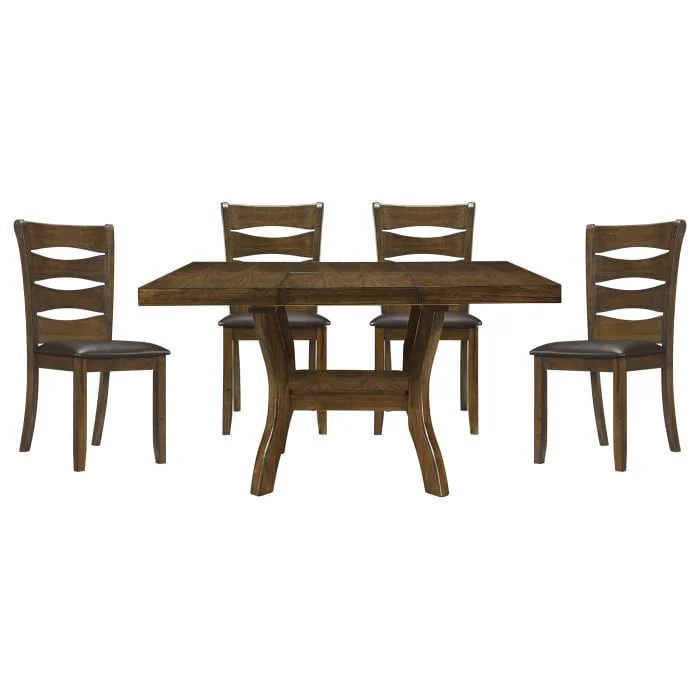 Transitional 5-Piece Dining Set