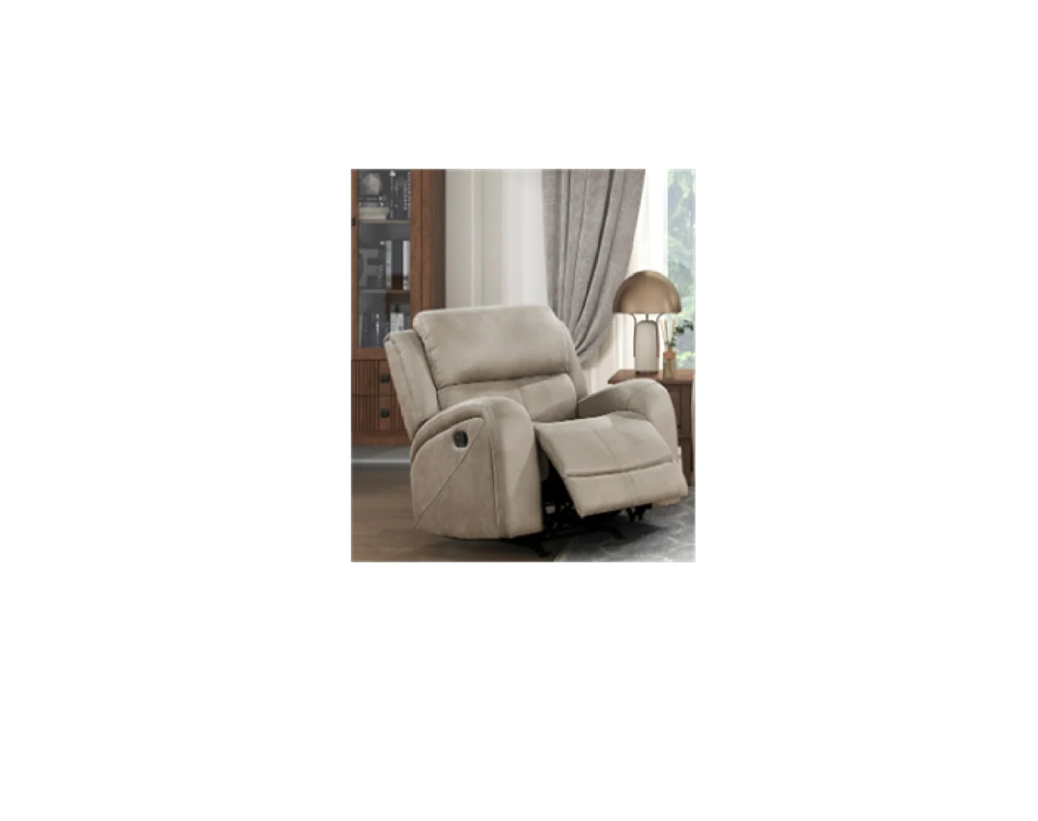 Transitional Manual Rocker Recliner