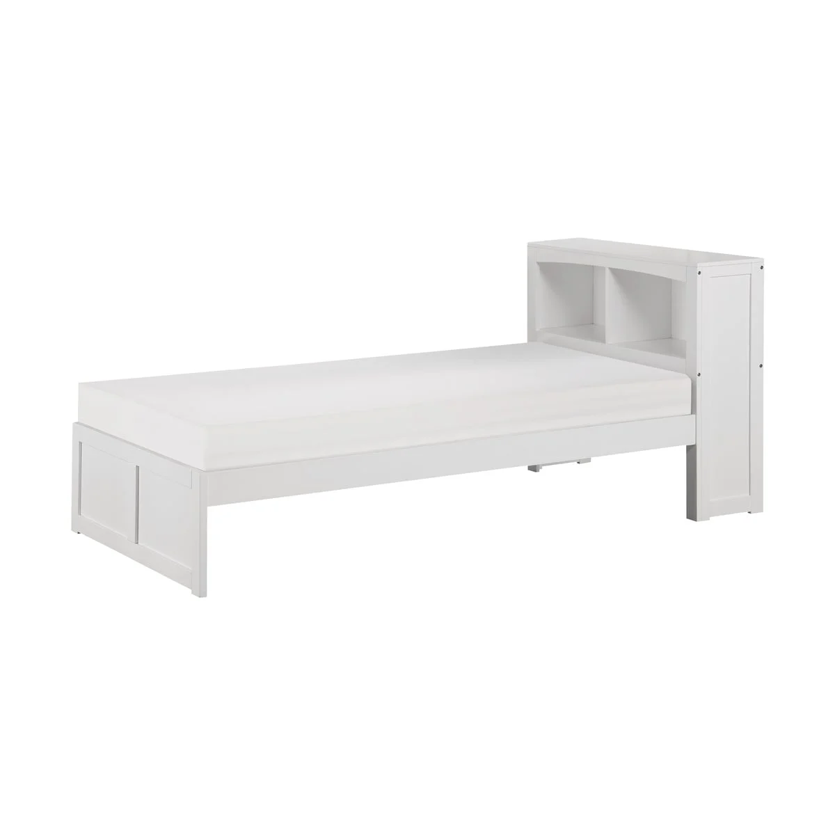 Transitional Twin Bed with Bookcase Headboard