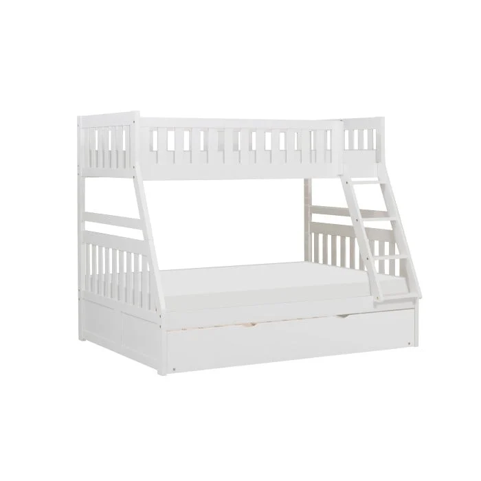 Transitional Twin over Full Bunk Bed with Trundle