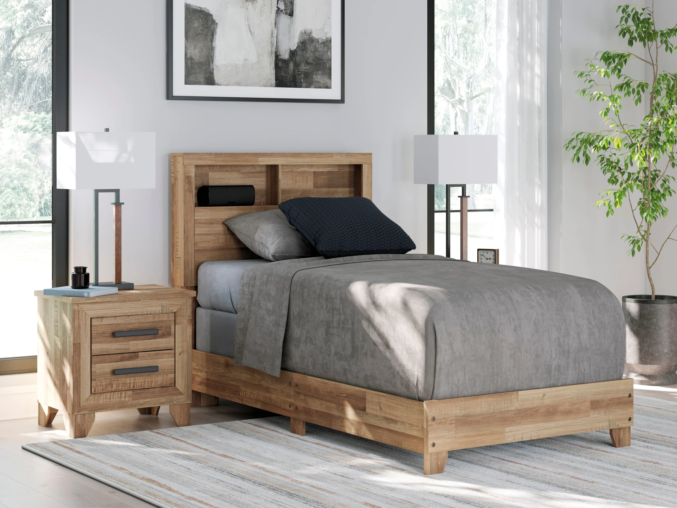 Twin Bookcase Bed