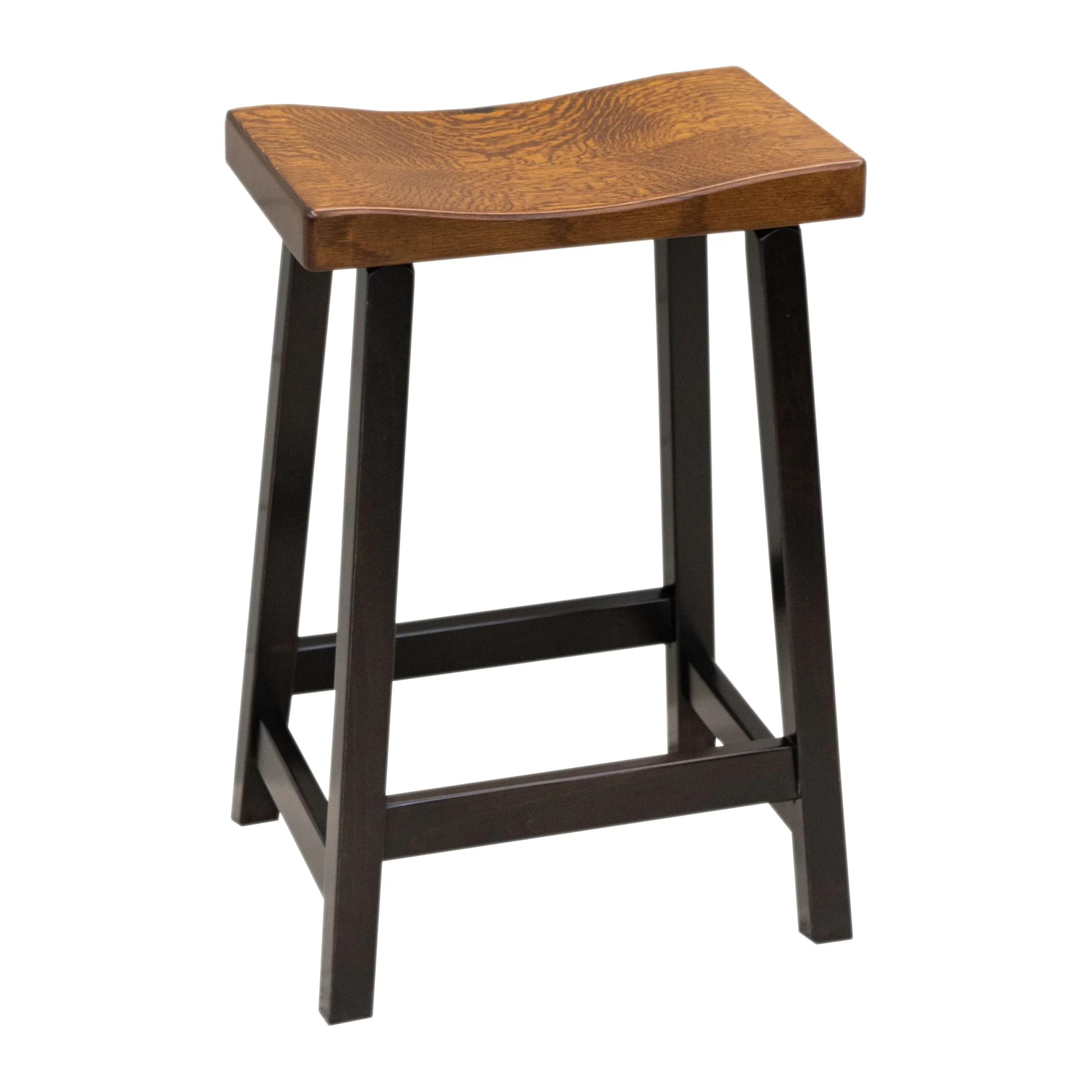 Urban 24" Black & Wood Bar Stool | M-EB&RQSWO-GB