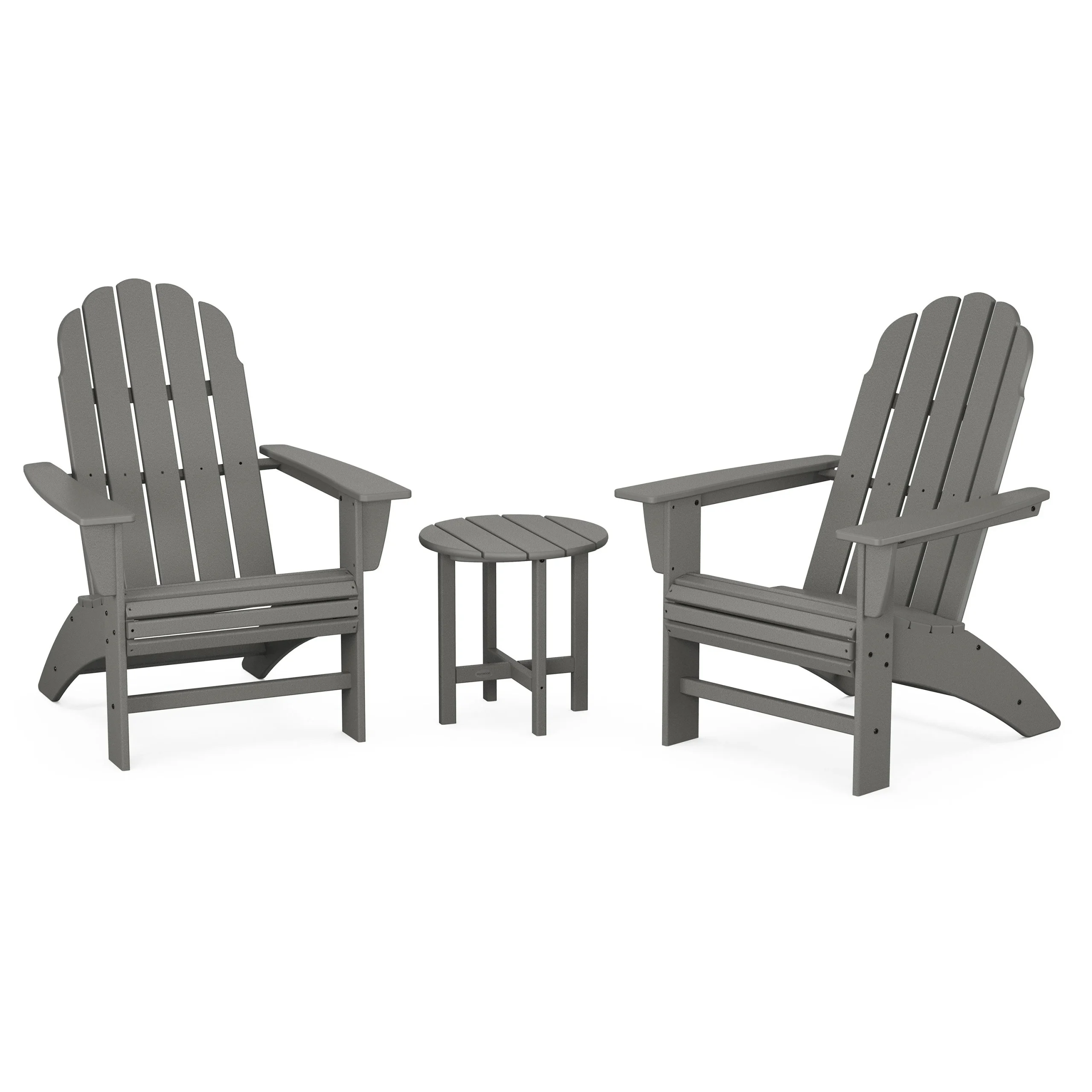 Vineyard 3-Piece Curveback Adirondack Set