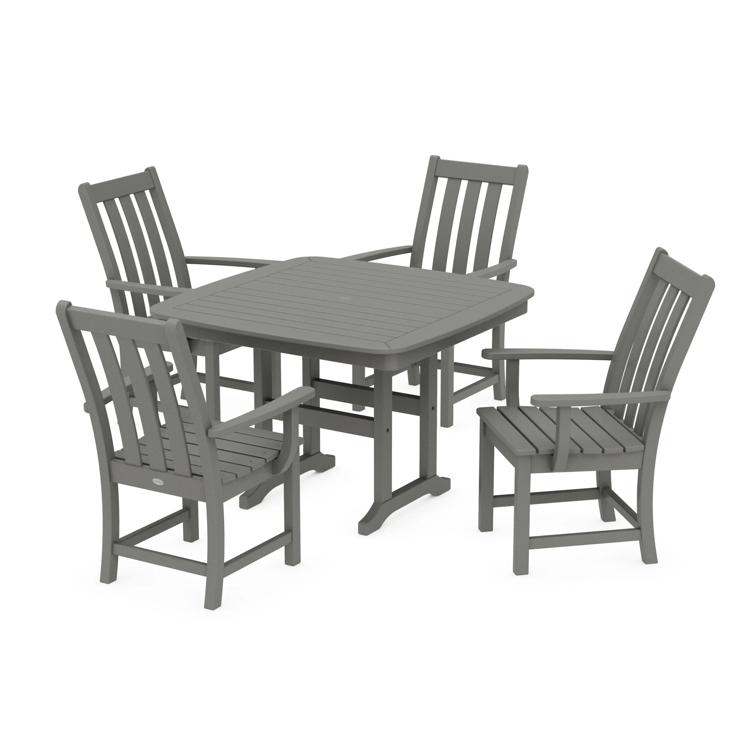 Vineyard 5-Piece Dining Set with Trestle Legs