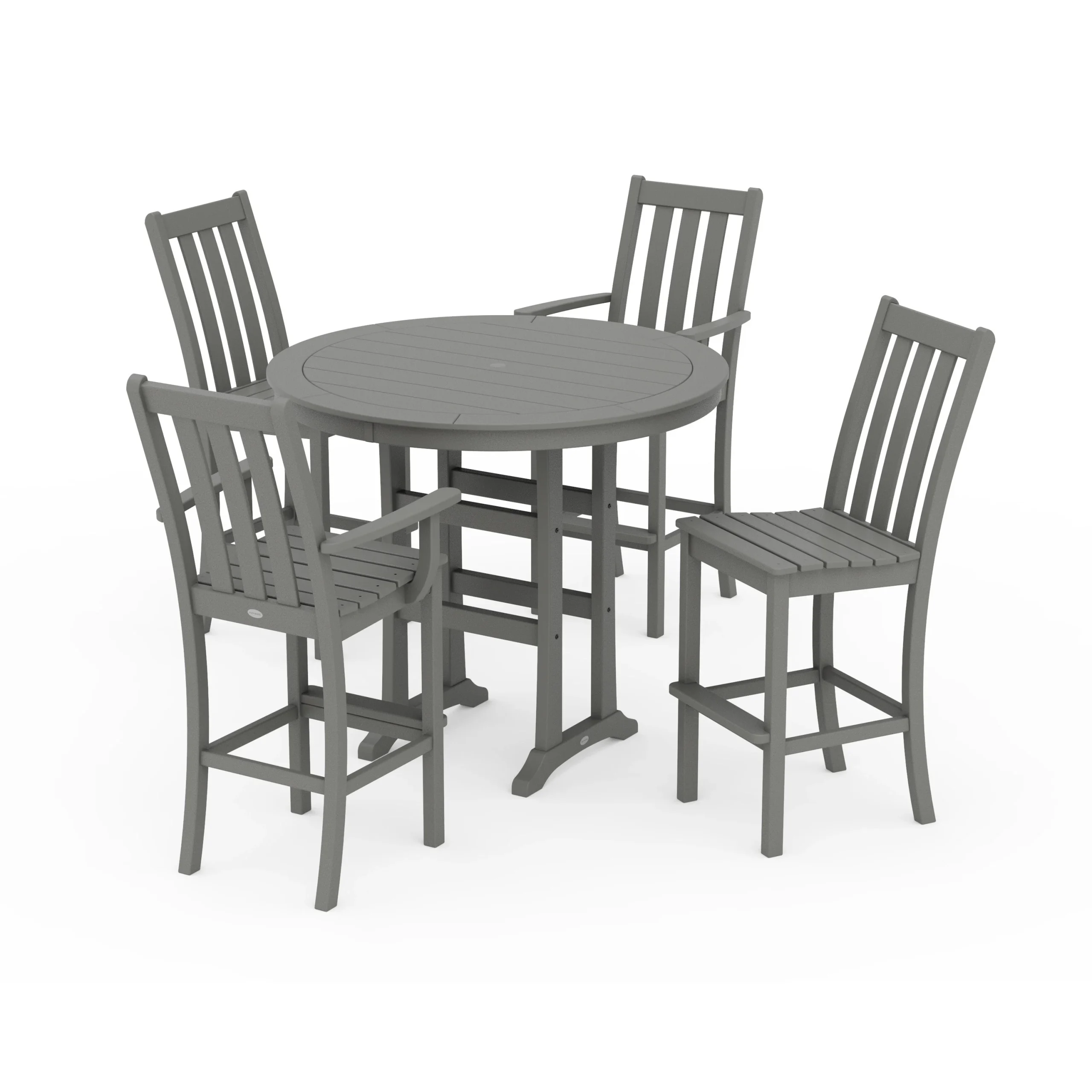 Vineyard 5-Piece Nautical Trestle Bar Set