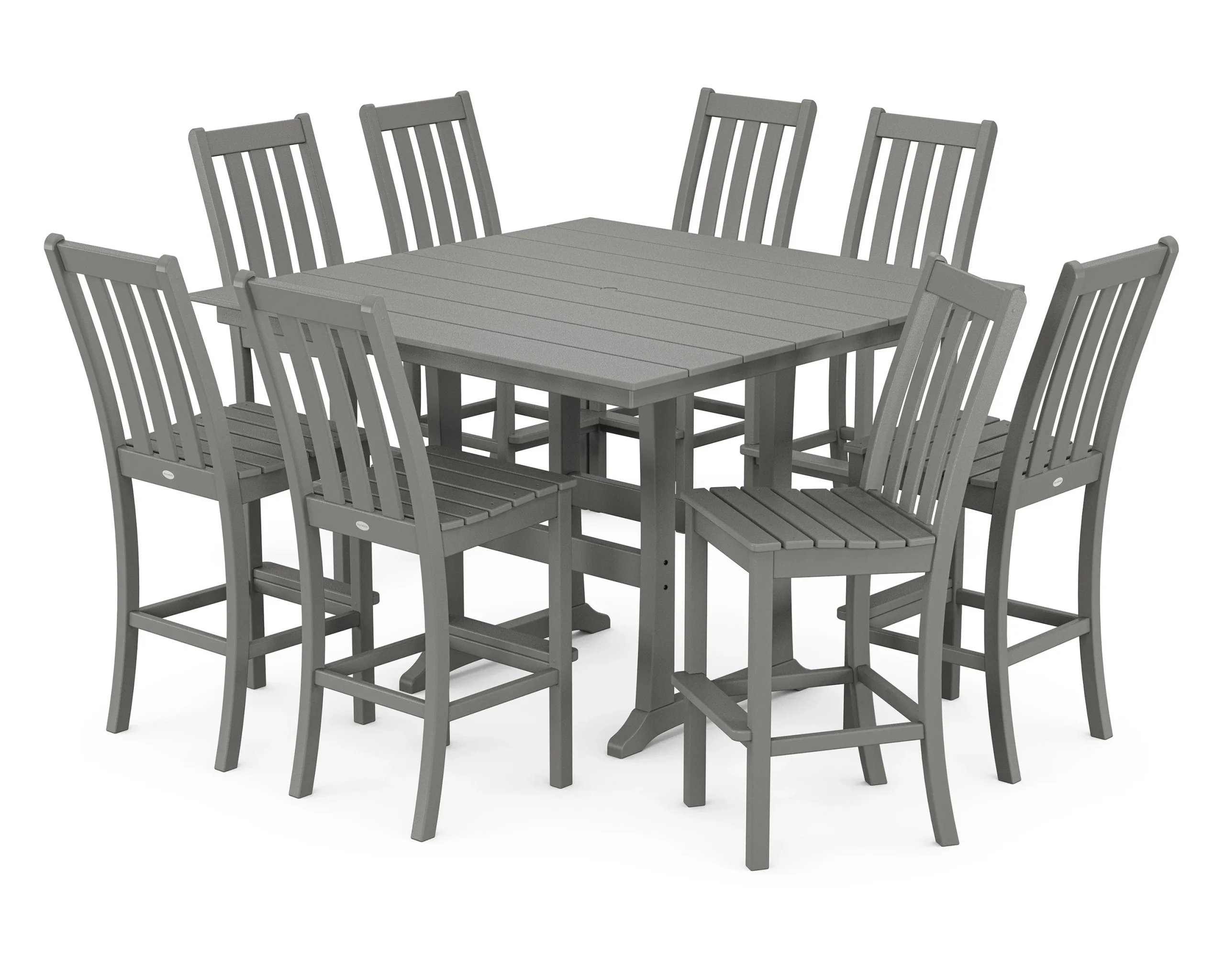 Vineyard 9-Piece Farmhouse Trestle Bar Set