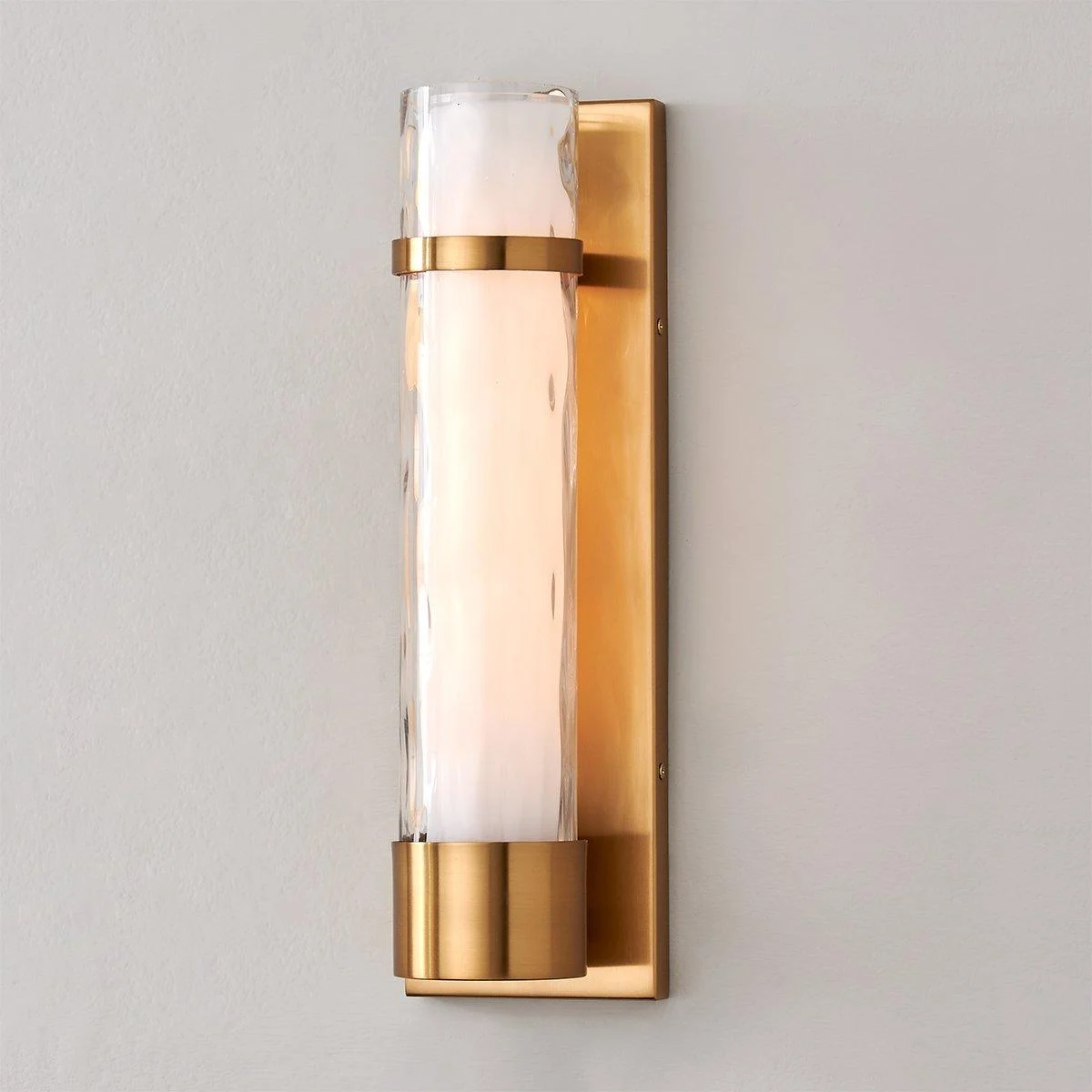 Wave Pattern Glass Sconce - Large