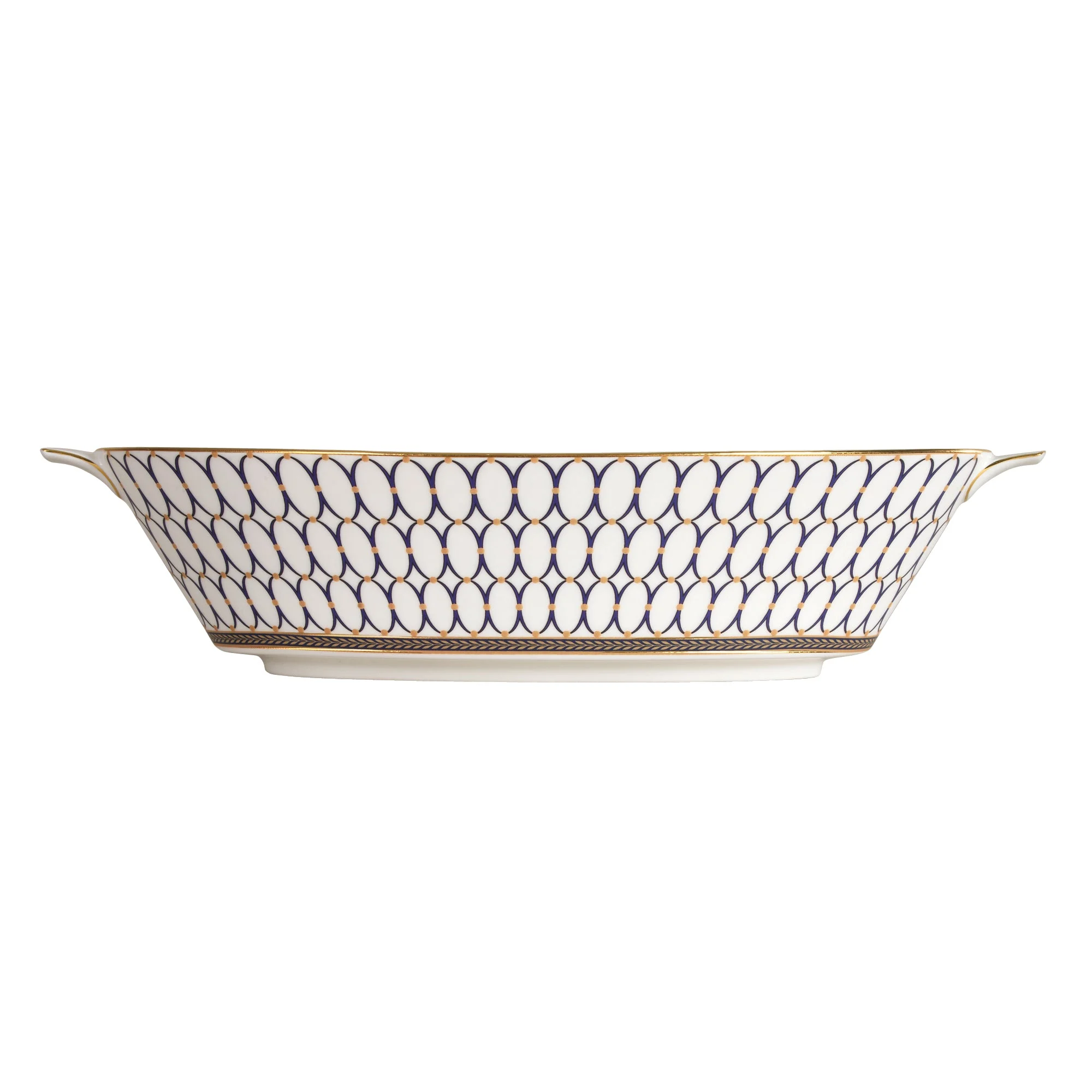 WedgwoodRenaissance Gold Oval Server Bowl