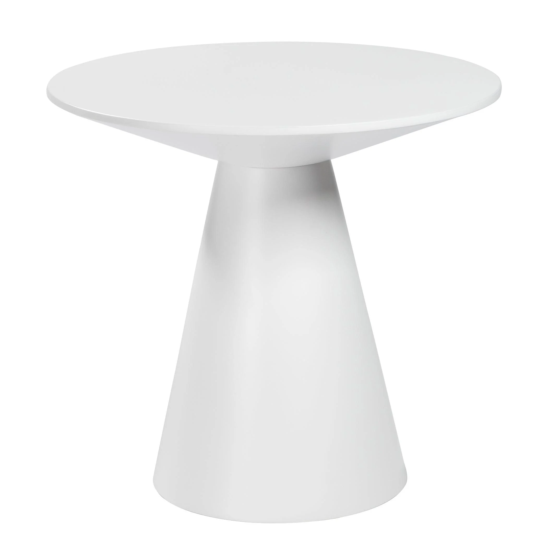 Wesley 24" Side Table in Matte White