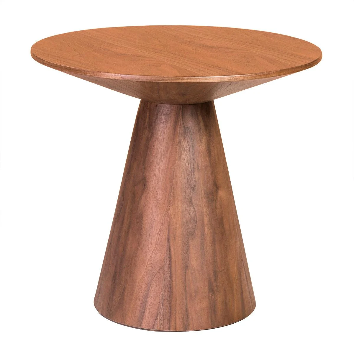 Wesley 24" Side Table in Walnut Veneer