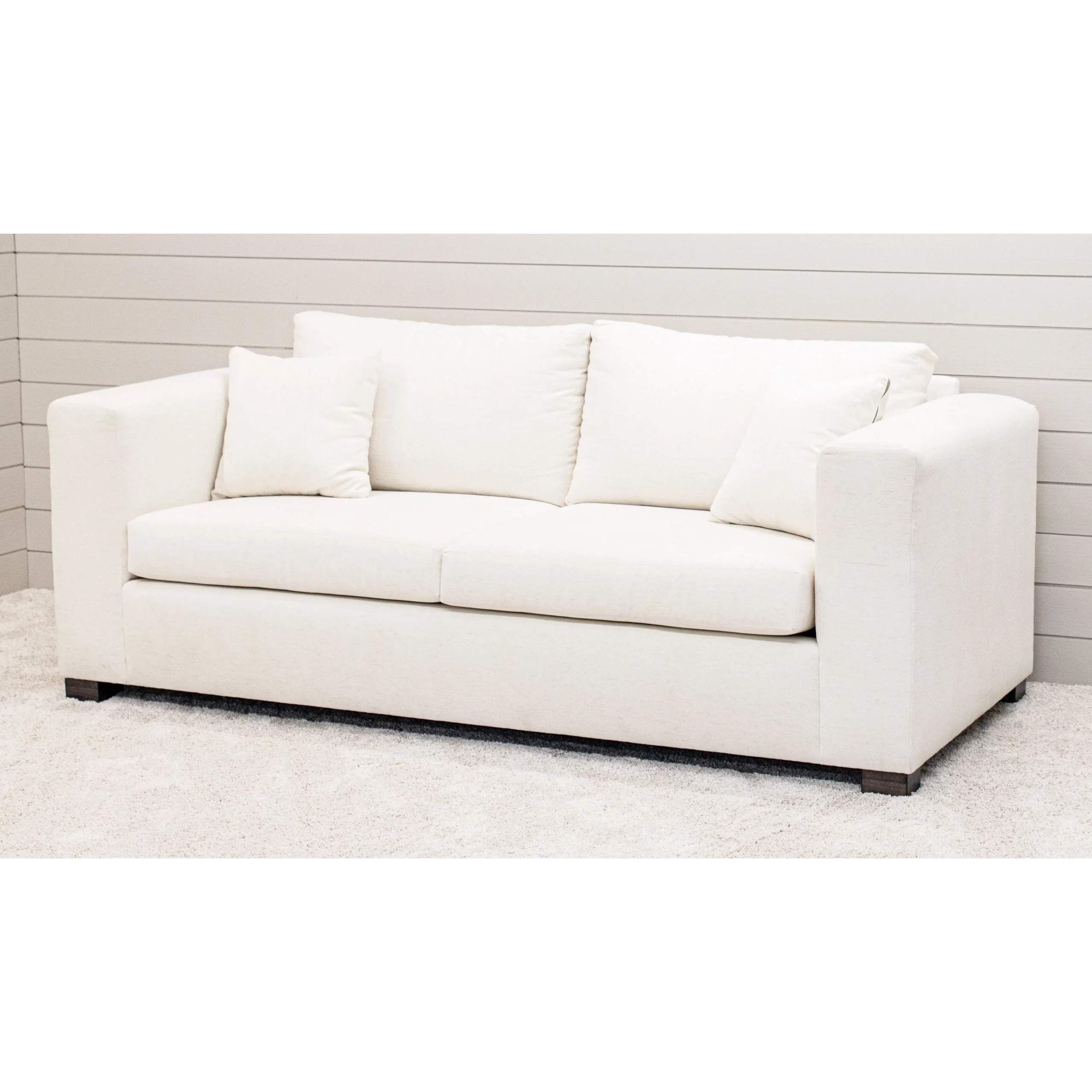 Westbrook White 2-Seat Stationary Sofa | C8-80