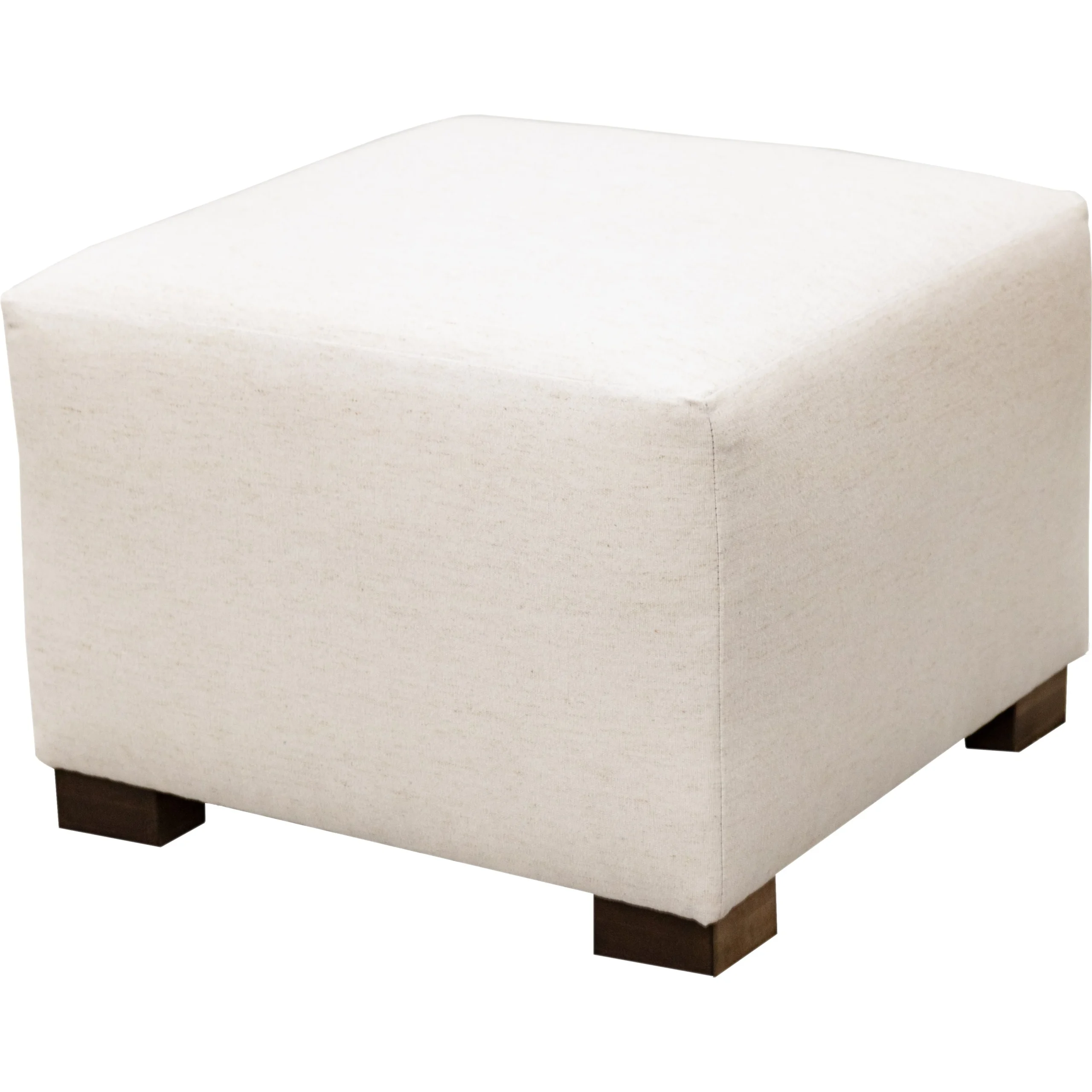 Westbrook White 24" Cube Ottoman | C8-80