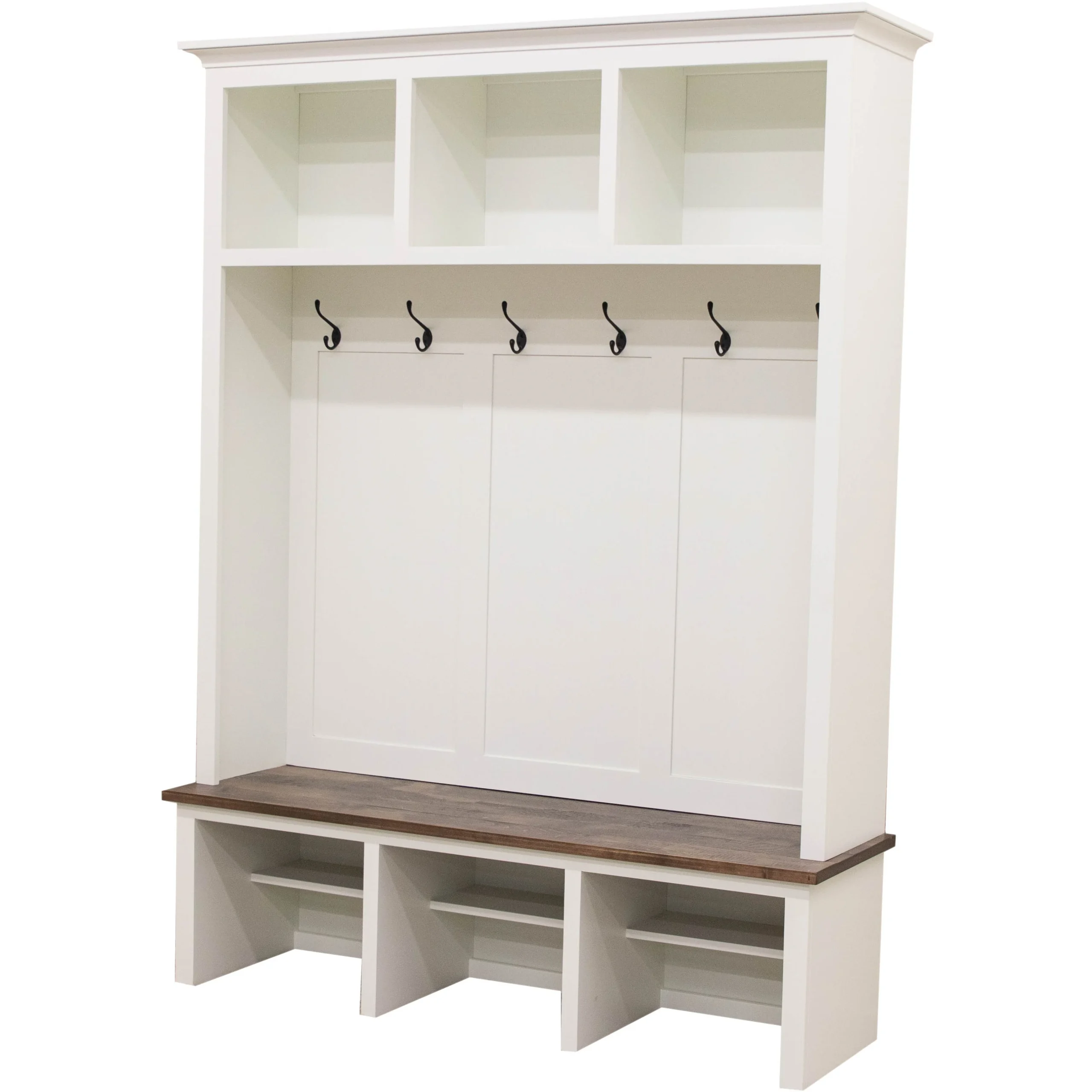 Weston White & Wood Hall Tree Bench | M-DW&CO