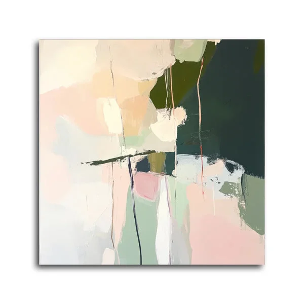 Whimsy II 28x28" Mixed Media Wrap | Architectural & Biophilic Art | Elite Maison