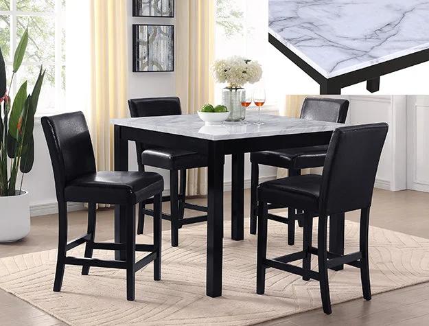 White 5pc Counter Set