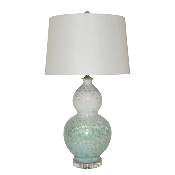 White Green Crystal Shell Gourd Vase Lamp By Legends Of Asia