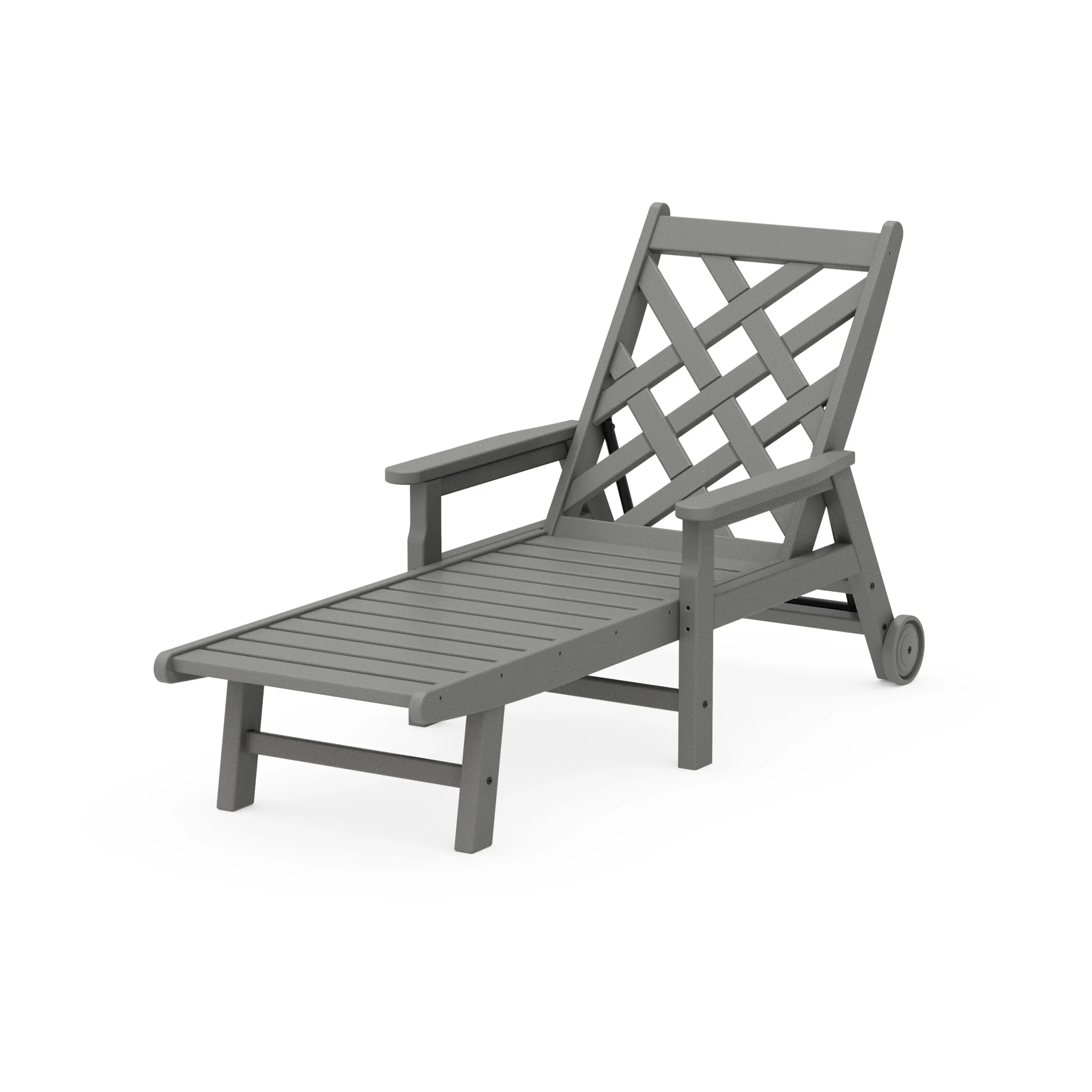 Wovendale Chaise with Arms and Wheels