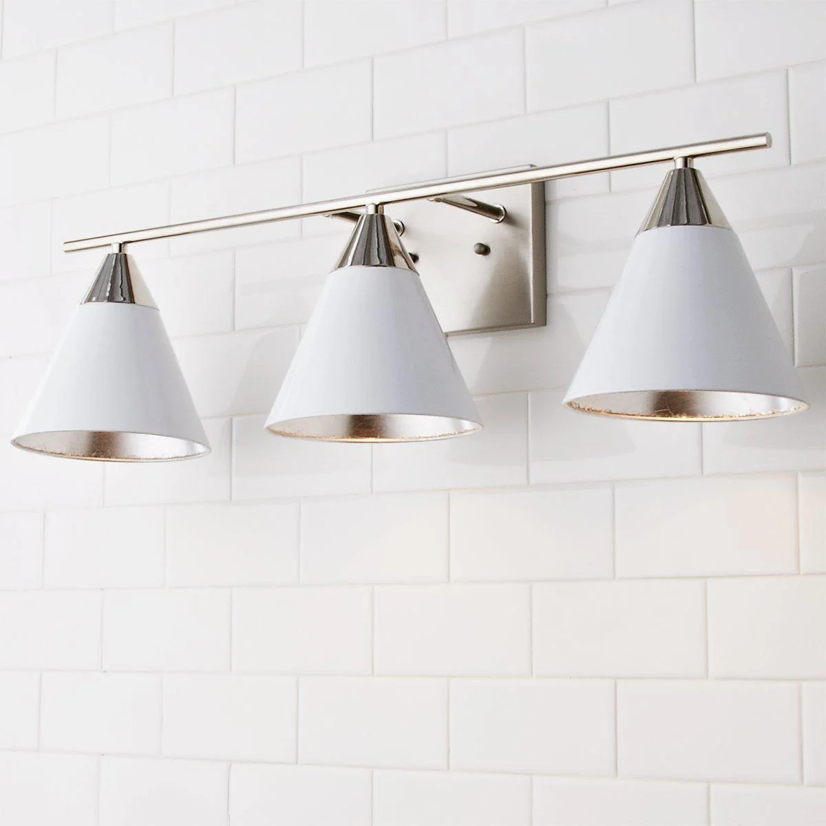 Young House Love Clad Cone Vanity Light - 3 Light