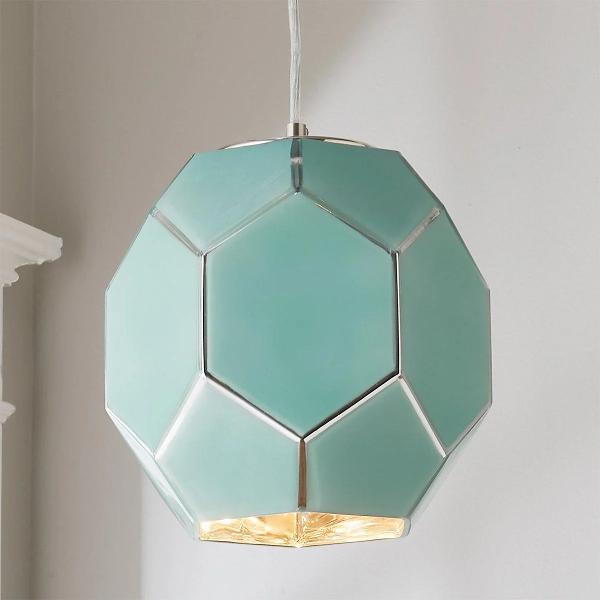 Young House Love Hexagon Glass Pendant