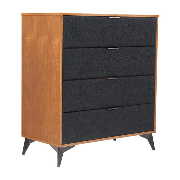 Zarif Chest Black & Walnut