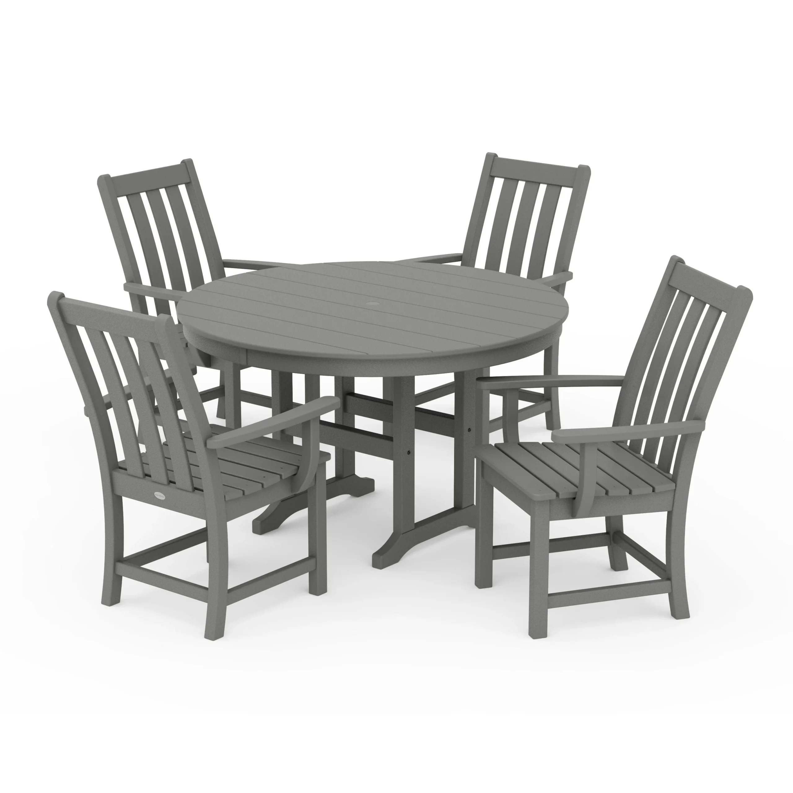 Vineyard 5-Piece Round Farmhouse Dining Set